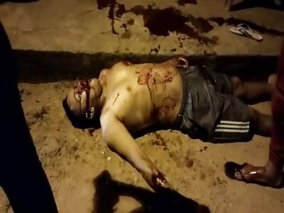 Man shot to death vomiting blood 