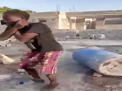 thief punished by mob