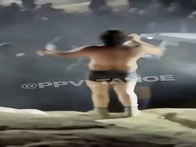 Destroyer rocket, man has his hand broken with rocket