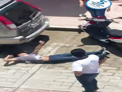 Accident victim convulses