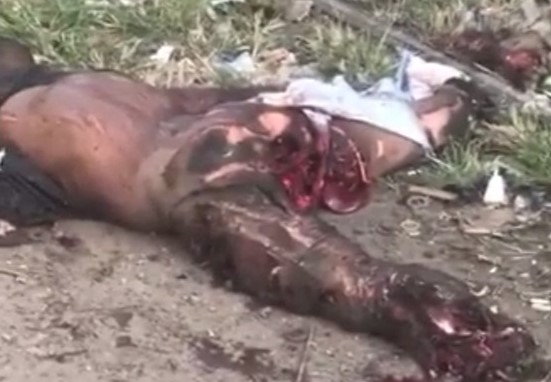 Man turned a roast beef on the train track