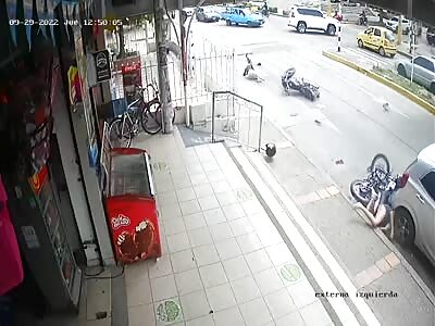 terrible accident at high speed