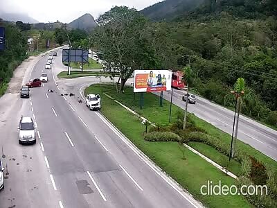 victims of a terrible accident in Brazil