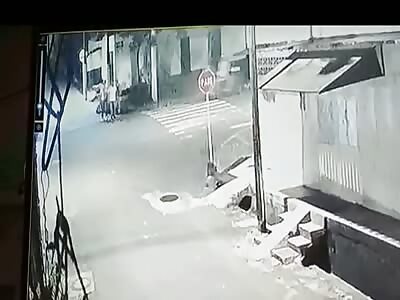 group of friends hit by motorcycle