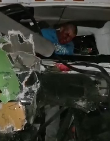 Desperate man crushed in accident