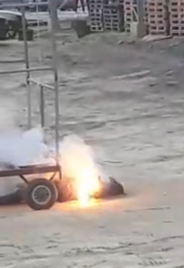 Worker Cooked After Scaffold Hits Live Wire.