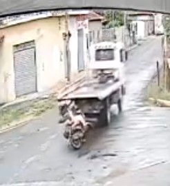 Mother and daughter hit by truck