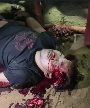 HORRIBLE DEATH, man is killed by bull in the arena