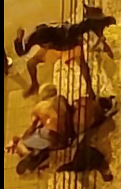 Homeless Lying On The Street Brutally Stabbed With A Knife