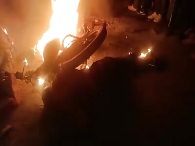 Poor community thief burned alive