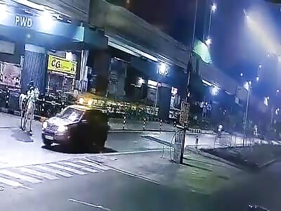 biker collides with horse