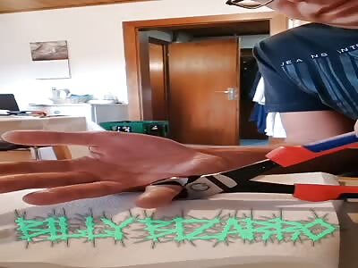 Moron Chops His Own Finger