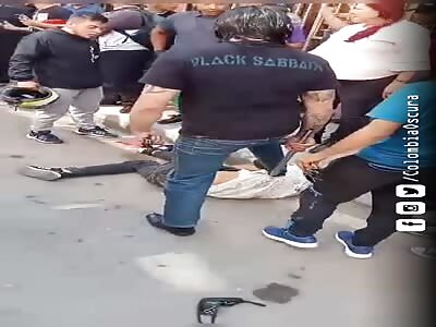 Thief beaten as punishment in Colombia