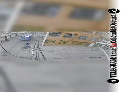 Accident between bus and motorcyclist