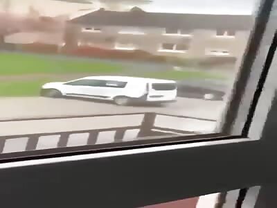 Junkie chopping junkie with machete