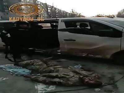 CHECHENS CLEANING UKRAINE FROM NEO-NAZI SCUMBAGS NEAR TO MARIUPOL