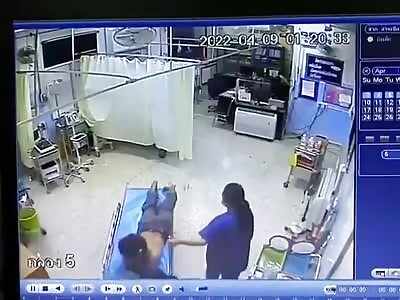 A man was killed in a hospital emergency room.