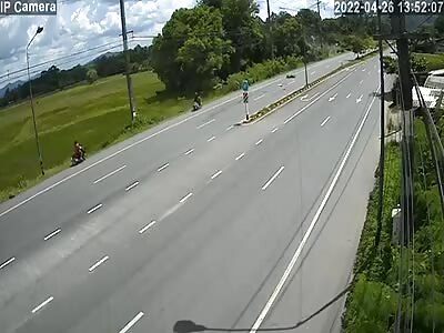 Biker loses head in accident