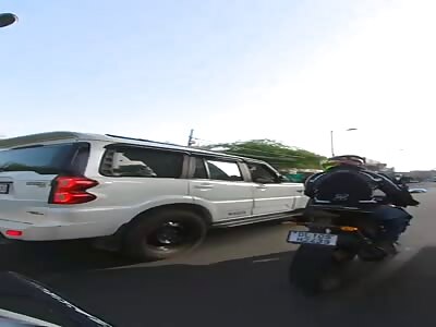 Motorbikes fly in India