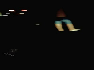 Accident causes body parts on the asphalt