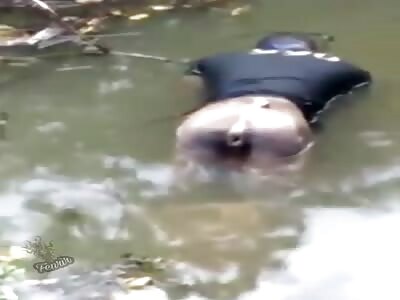 corpse found in a particular position