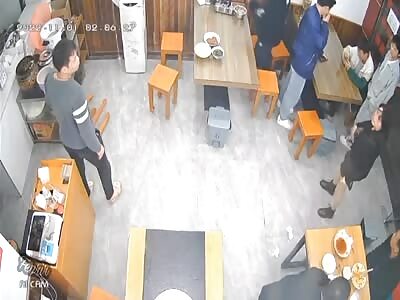 Woman throws food in the air and pays consequences