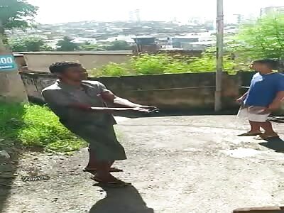 Thief punished by drug traffickers.