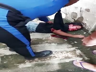 Drunk woman falls from the fourth floor