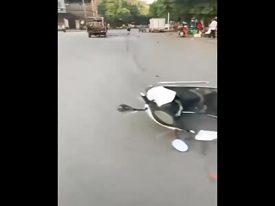 Insane runs over and drags multiple motorcyclists