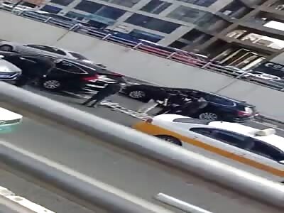 Brain on the sidewalk