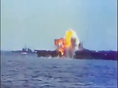 Kamikaze attacks of WW2 compilation.