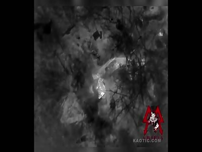 Drone drops a gift to invader