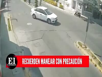 Biker spins on the air after fatal crash