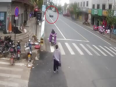 The moment the road killer hits