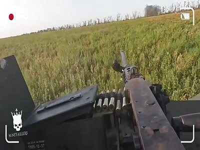 UKRAINIA armoured vehicle which receives a Direct RPG blast 