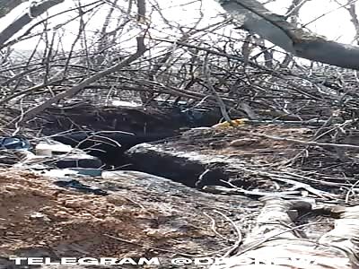 Aftermath of RU attack on UA trench