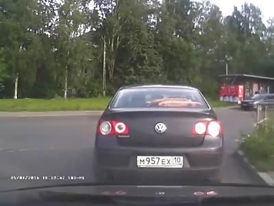 Wrong Turn. Biker does Cartwheels through the air and lands on his head!