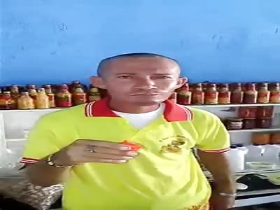 Drunk eating chili pepper trinidad scorpion