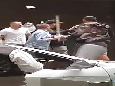 FabrÃ­cio Werdum meeting fighter Colby Covington on the street