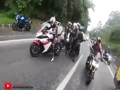 Biker three accident 