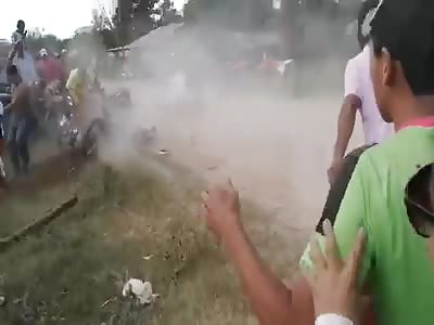 Dirt bike accident (another angle).