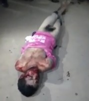 Stripped Naked Thief Agonizes and is Stomped in the Face One More Time