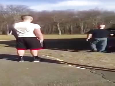 EX COP AND SON FIGHT TEENAGER