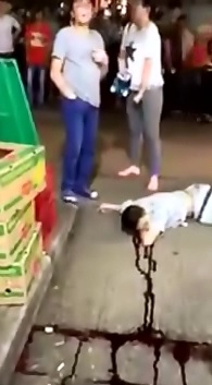 The Aftermath of a Suicide by Jumping from Building..He's Still Alive Too  