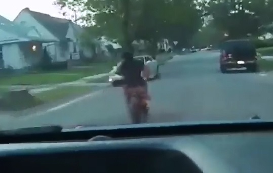 Final Moments of 14 Year Old Boy's Life..Killed in Mini-Bike Accident Running from the Cops..Mom on Scene 