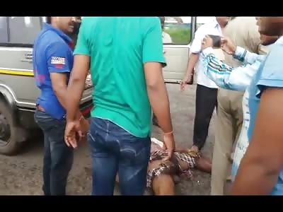 Disgusting Accident Aftermath of Killed Biker 