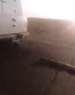 Bizarre Scene, Man Dragged by Speeding Ambulance in the Street