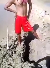 Digging Up a Sand Graveyard of Many Many Burned Muslims 