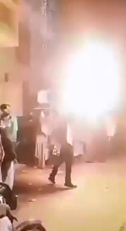 Fire Breathing Performer Burns his Face Badly 