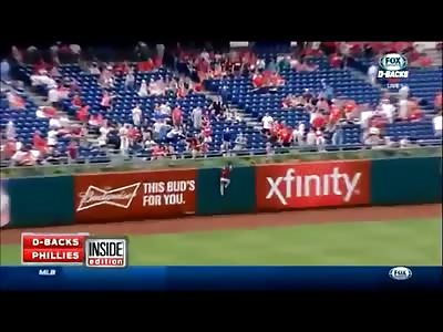 Rude Phillies fan steals home run ball from an old lady